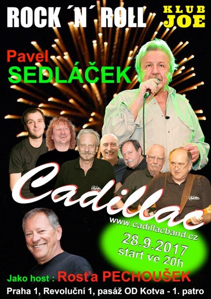 PAVEL SEDLÁČEK A CADILLAC - LEGENDA ČESKÉHO ROCK'N'ROLLU @ Klub Joe